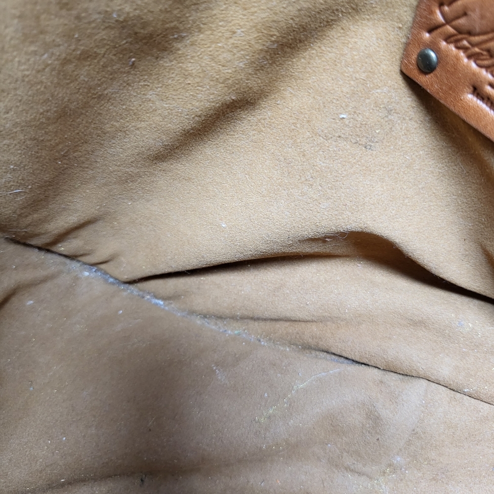 Patricia Nash Brown Leather Map-Print Shoulder Bag - Picture 15 of 15